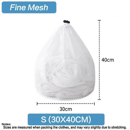Large Capacity Drawstring Mesh Laundry Bag - 4 Sizes Available