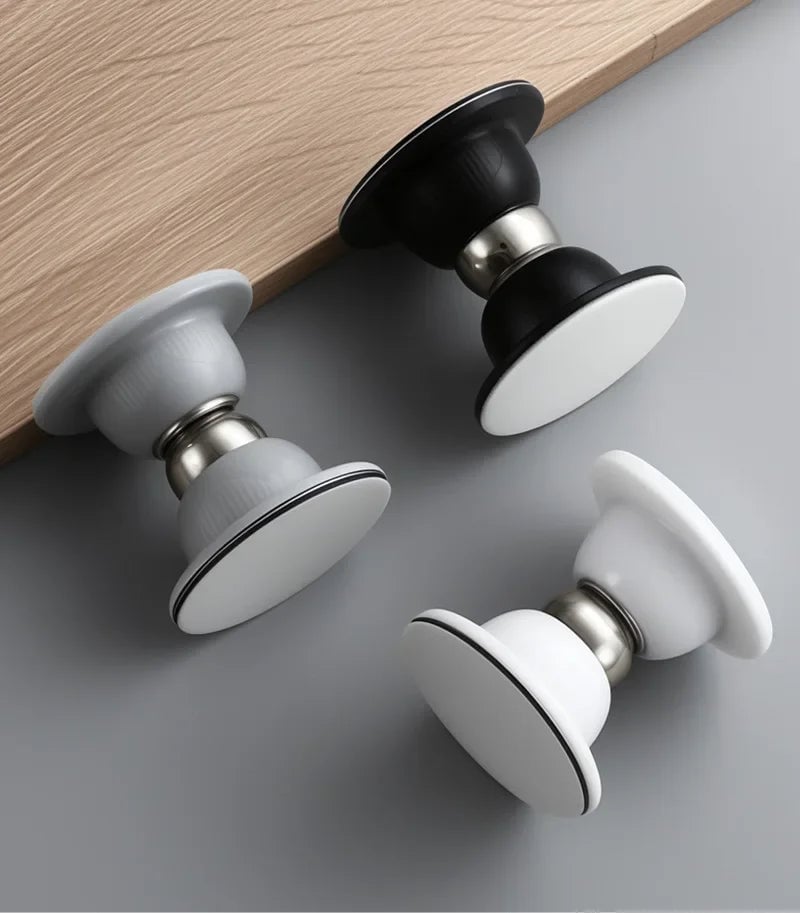 Magnetic Silicone Door Stopper - No Drill Anti-Collision Buffer