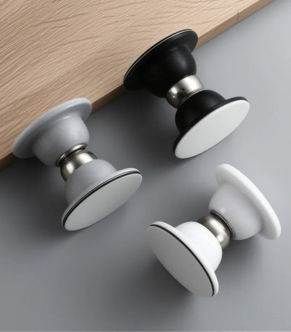 Magnetic Silicone Door Stopper - No Drill Anti-Collision Buffer