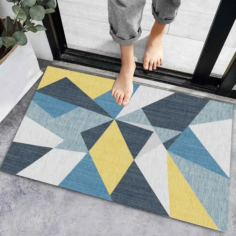 Super Absorbent Anti-Slip Door Mat - Modern Bathroom Floor Carpet
