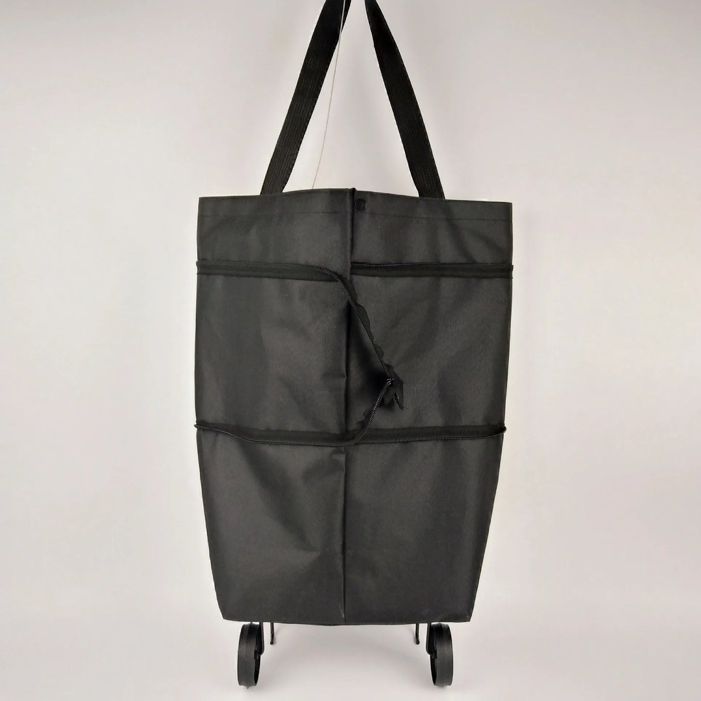 Foldable Shopping Cart with Wheels - Portable Grocery Trolley Backpack