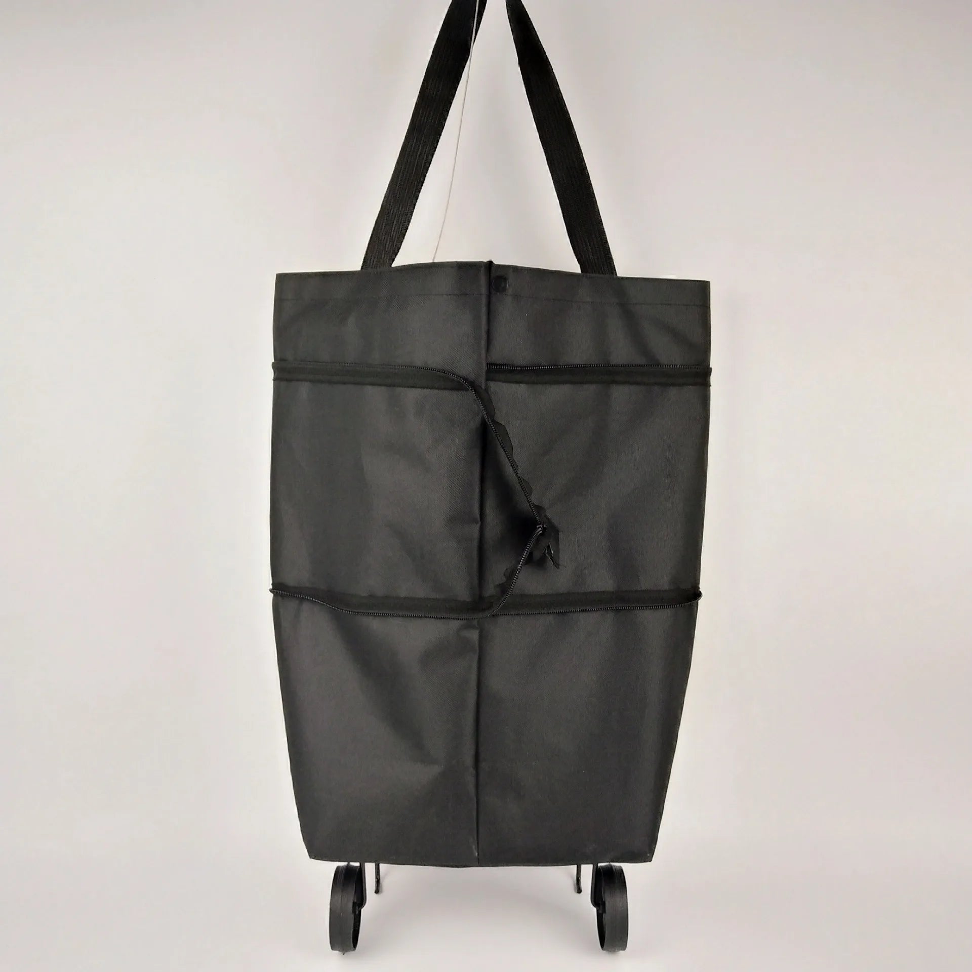 Foldable Shopping Cart with Wheels - Portable Grocery Trolley Backpack