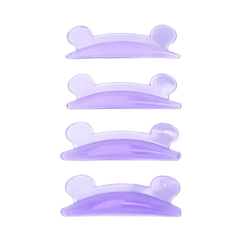 4 Pairs Silicone Eyelash Lifting Pads Reusable Perm Rods Kit