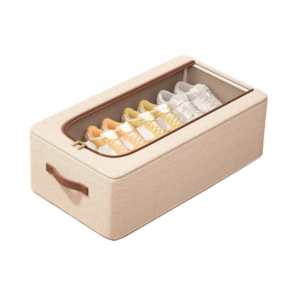Clear Window Under Bed Storage Box Moisture Proof Shoe Organizer