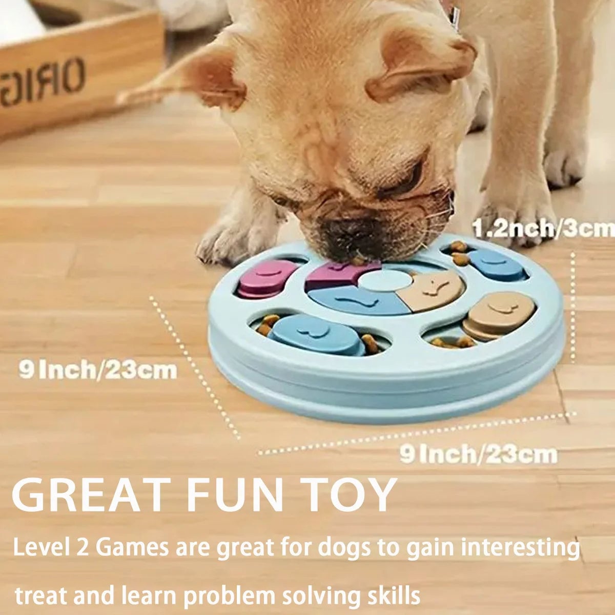 Interactive Dog Puzzle Feeder Slow Feeding Educational Treat Toy
