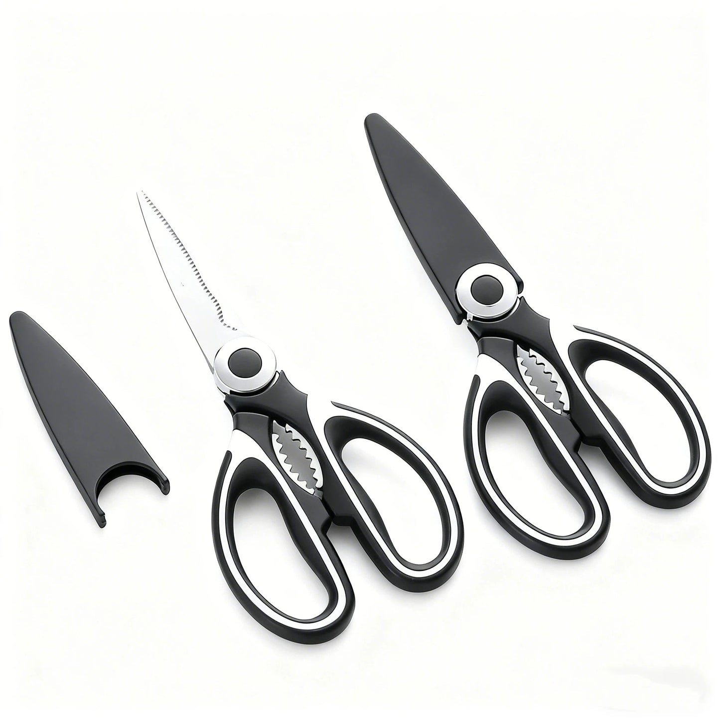 Heavy-Duty Stainless Steel Kitchen Scissors Multi-Purpose Food Tool