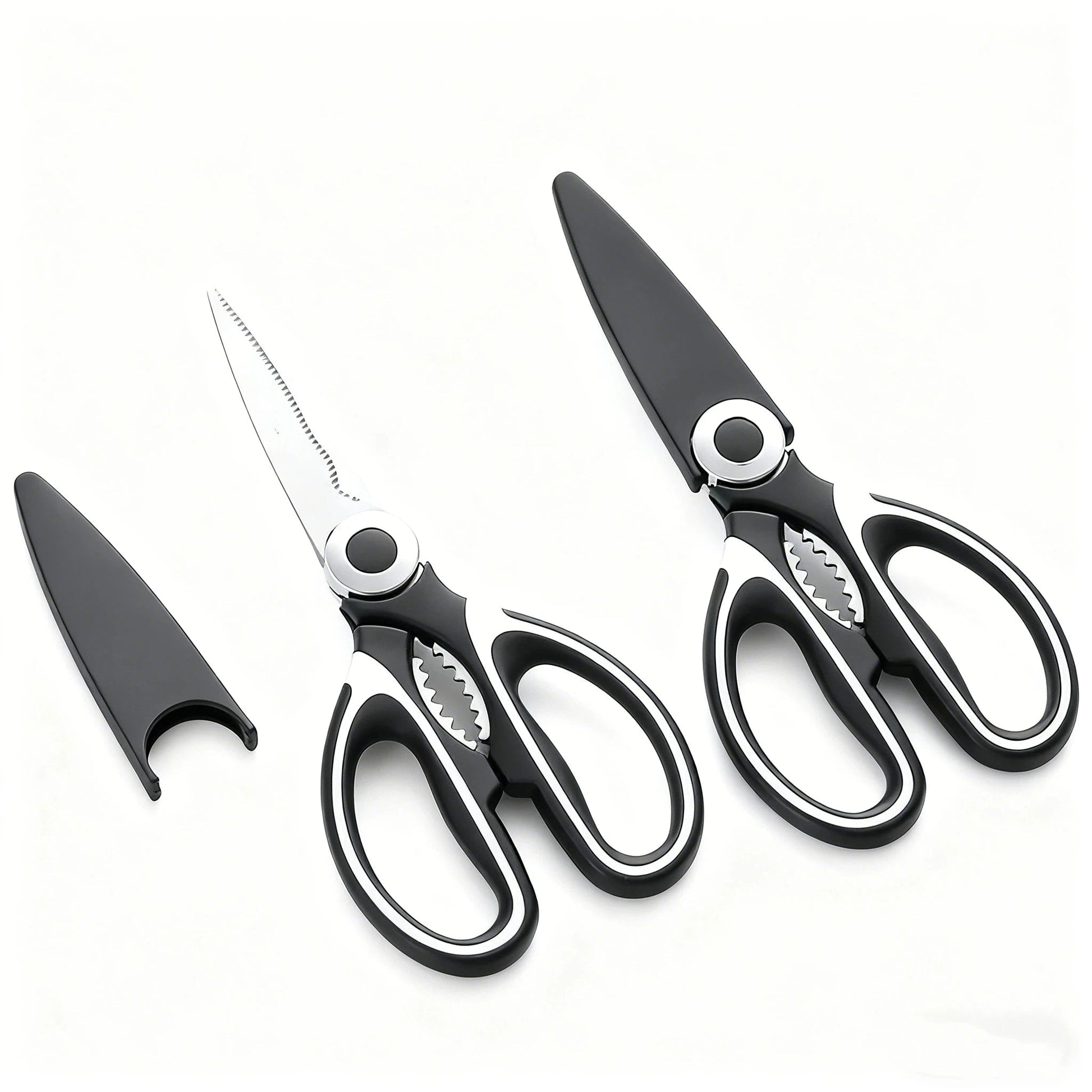 Heavy-Duty Stainless Steel Kitchen Scissors Multi-Purpose Food Tool
