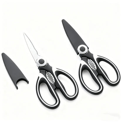Heavy-Duty Stainless Steel Kitchen Scissors Multi-Purpose Food Tool