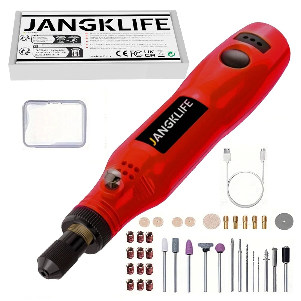 USB Cordless Rotary Tool Kit - Engraving Pen for Jewelry Metal Glass