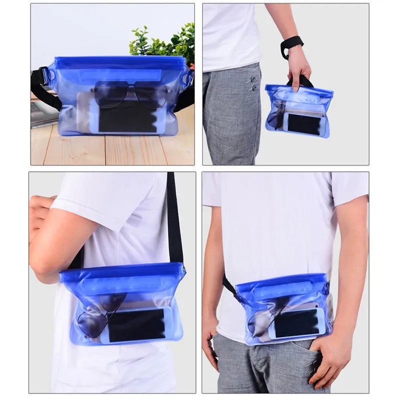 Waterproof Swimming Dry Bag - Phone Case Shoulder Waist Pack Beach