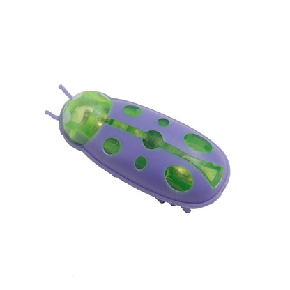 Mini Electric Walking Ladybird Cat Toy - Interactive Bug Pet Toy