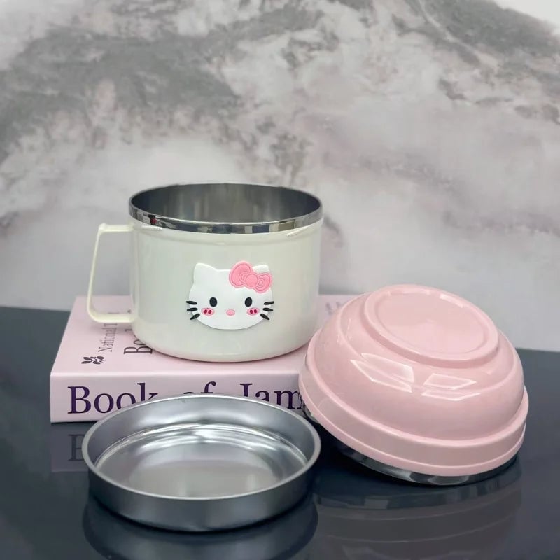 KT Cat Stainless Steel Bento Box - Multi-Compartment Lunch Container