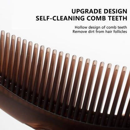 Anti-Static Self-Cleaning Scalp Massage Comb for Dandruff Removal