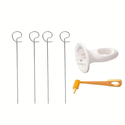 6Pcs Stainless Steel Spiralizer Set Multi-Functional Vegetable Cutter