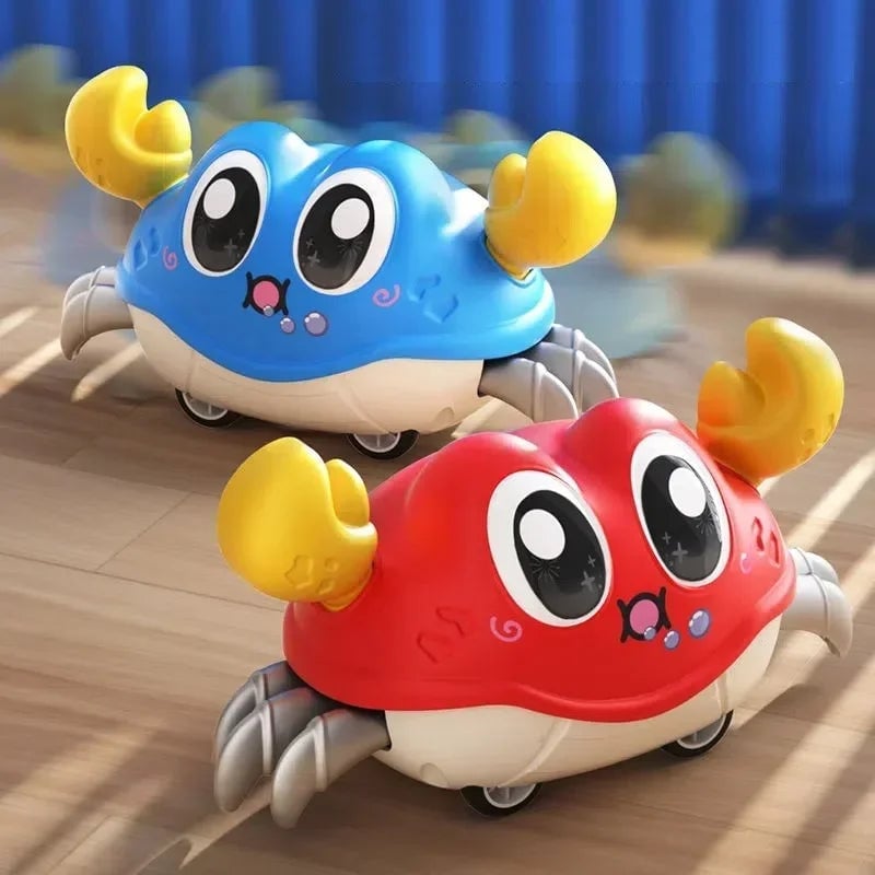 Double Force Walking Crab Sensory Toy Interactive Crawling Baby