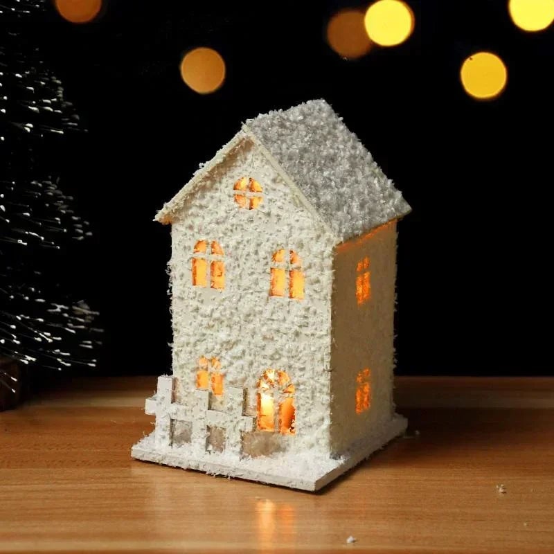 LED Snowflake Christmas Lights - Shining Holiday Decorations Small House