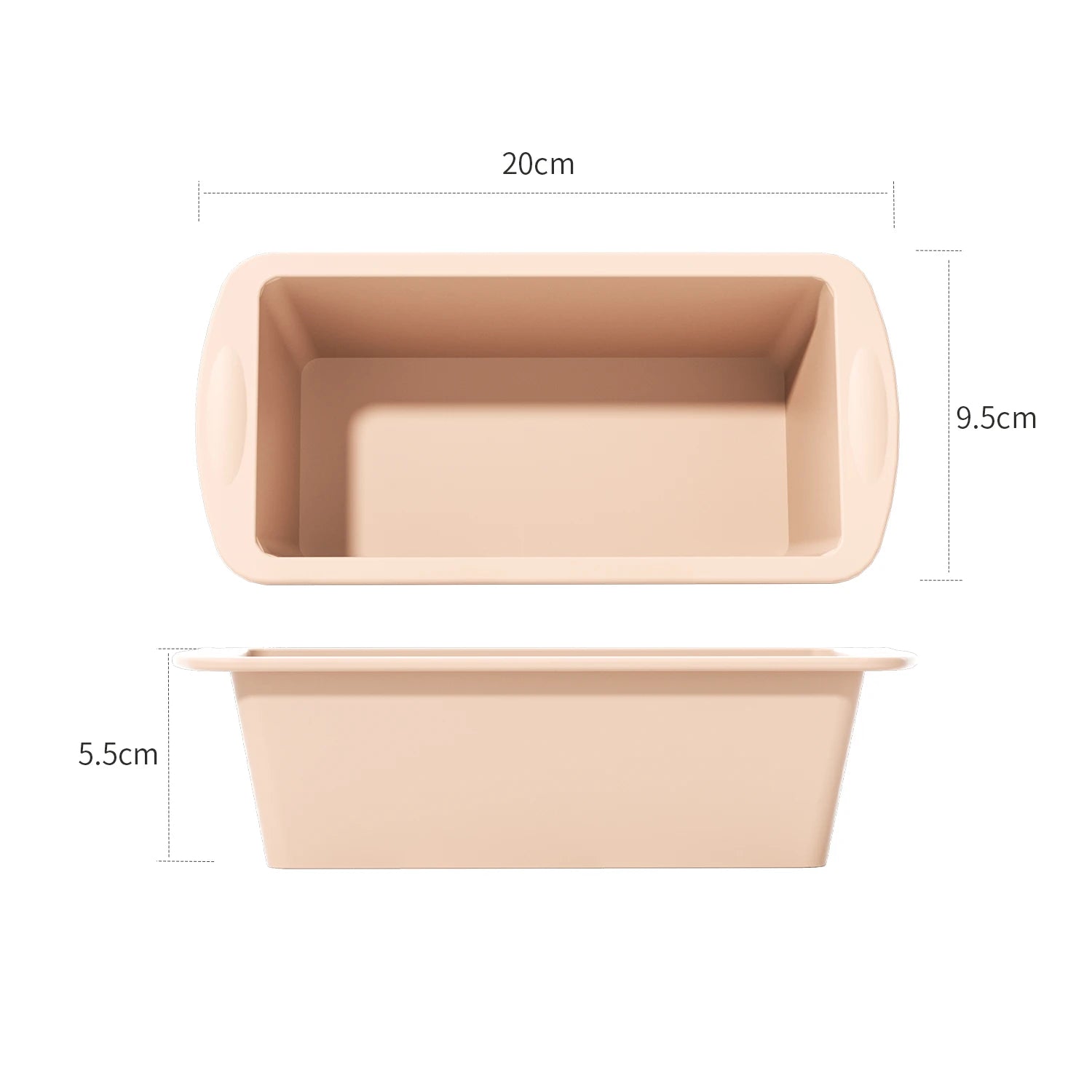 Silicone Mini Loaf Pans NonStick Rectangle Cake Baking Molds Set