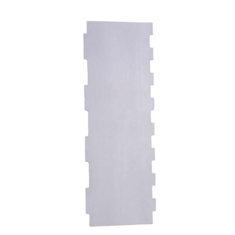Stainless Steel Double-Sided Cake Scraper - Smooth & Textured Edges