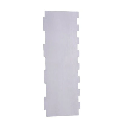 Stainless Steel Double-Sided Cake Scraper - Smooth & Textured Edges
