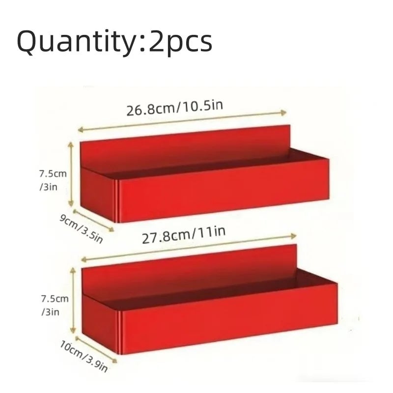 2pc Magnetic Storage Rack Set for Fridge Washing Machine Side Panel
