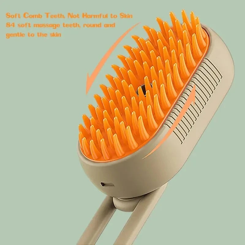 Electric Pet Grooming Brush Steam Spray - Dog Cat Hair Removal Tool