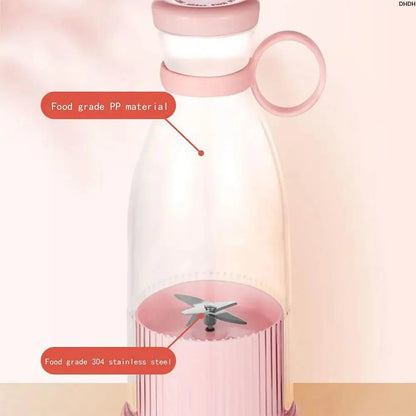 USB Rechargeable Mini Blender 6-Blade Portable Smoothie Maker 380ml