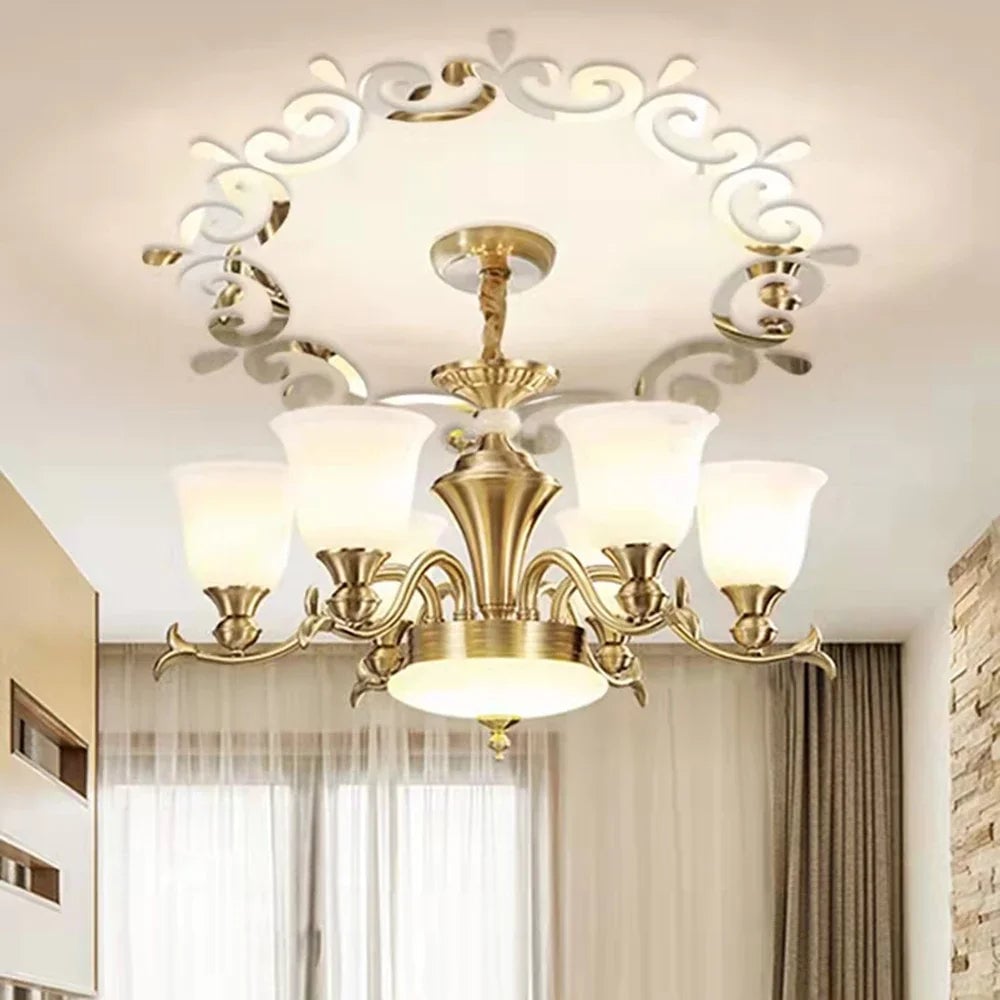3D Acrylic Mirror Lace Wall Stickers - ECO-Friendly Decor Decals