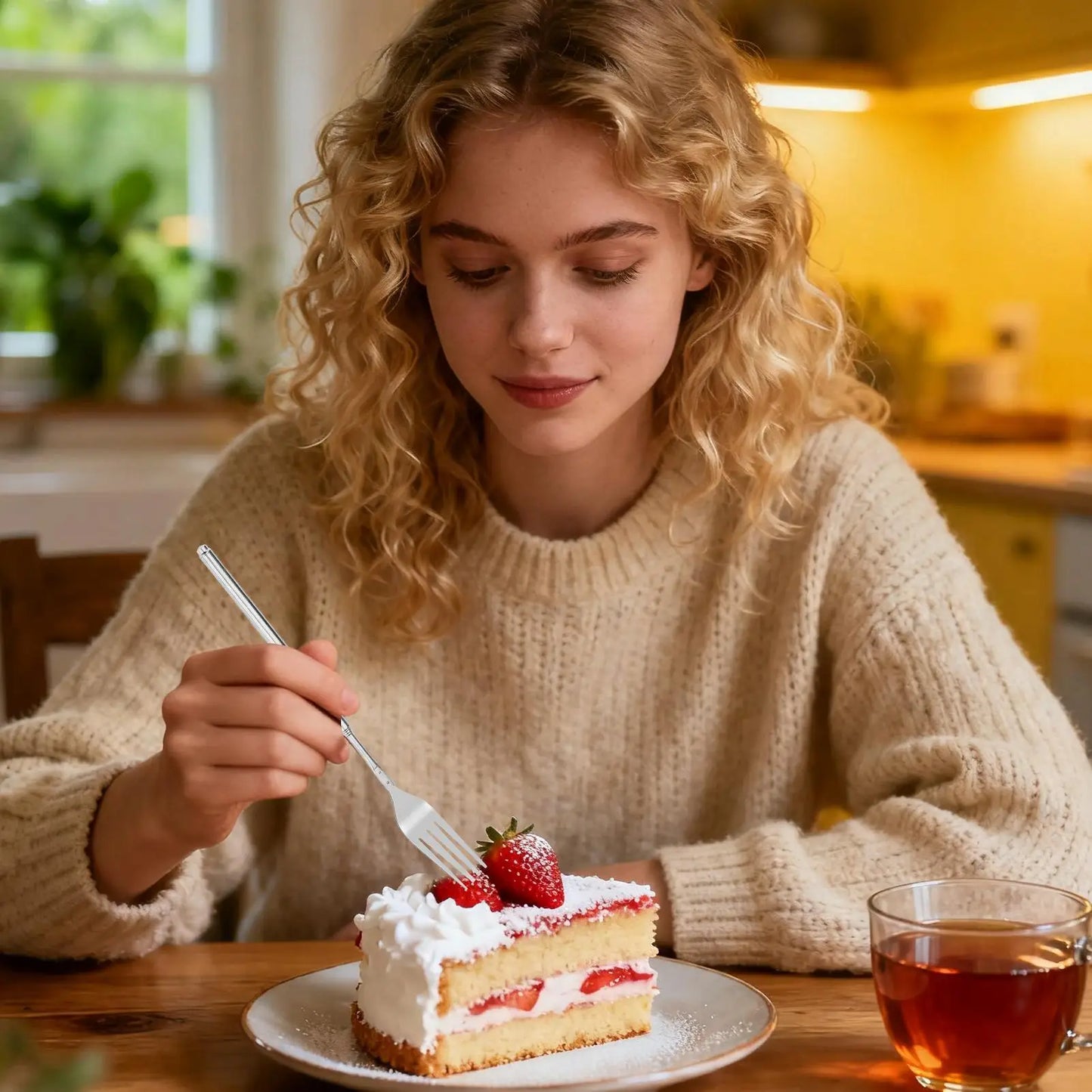 Extendable Non-Slip Fork - Portable Retractable Tableware