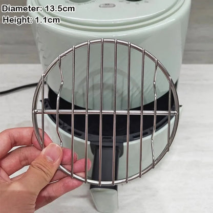 304 Stainless Steel Round Cooking Rack with Feet - Air Fryer BBQ