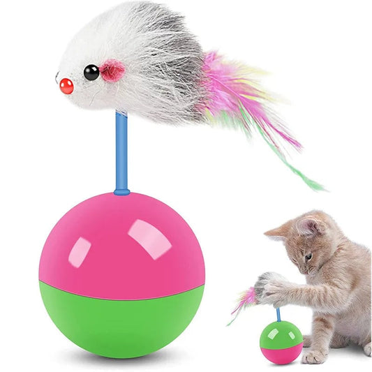 Interactive Cat Mouse Teasing Toy Set - Multi-Pet Entertainment Kit