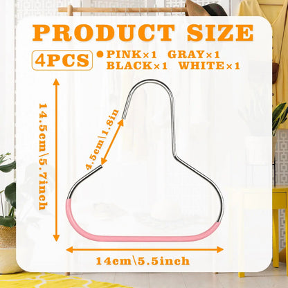 5pcs Metal Storage Hooks - Hat Scarf Belt Bra Bag Organizer