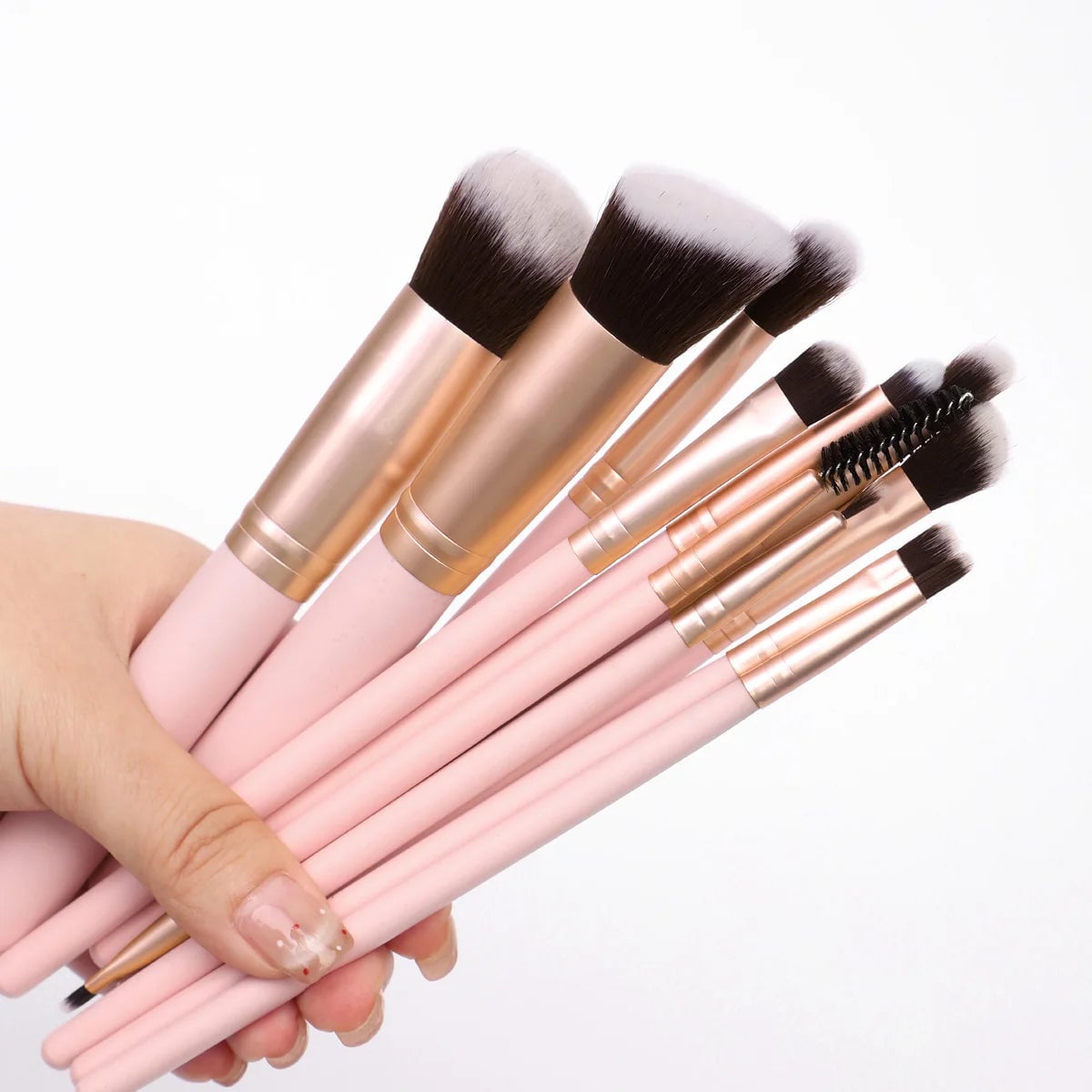 25-Piece Professional Makeup Brush Set with Tools & Storage Bag