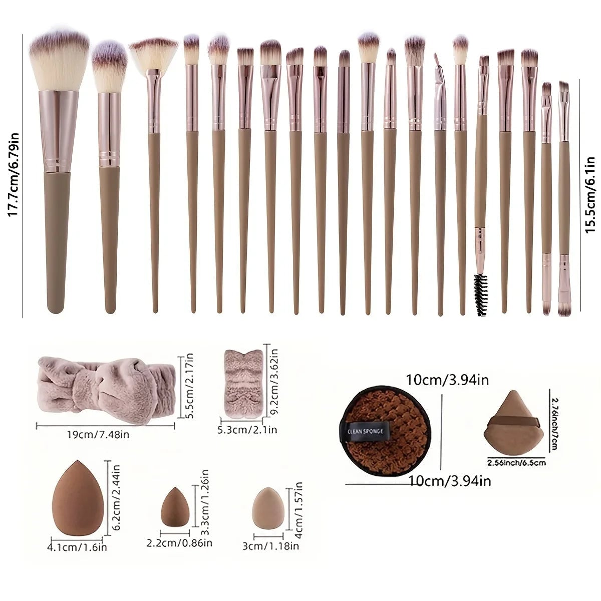Beauty Sponge Set - Large & Small Makeup Blending Tools 20/40PC