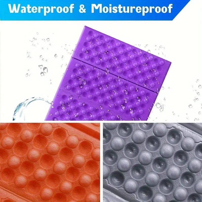 6-Fold XPE Honeycomb Massage Mat Waterproof Camping Cushion Pillow