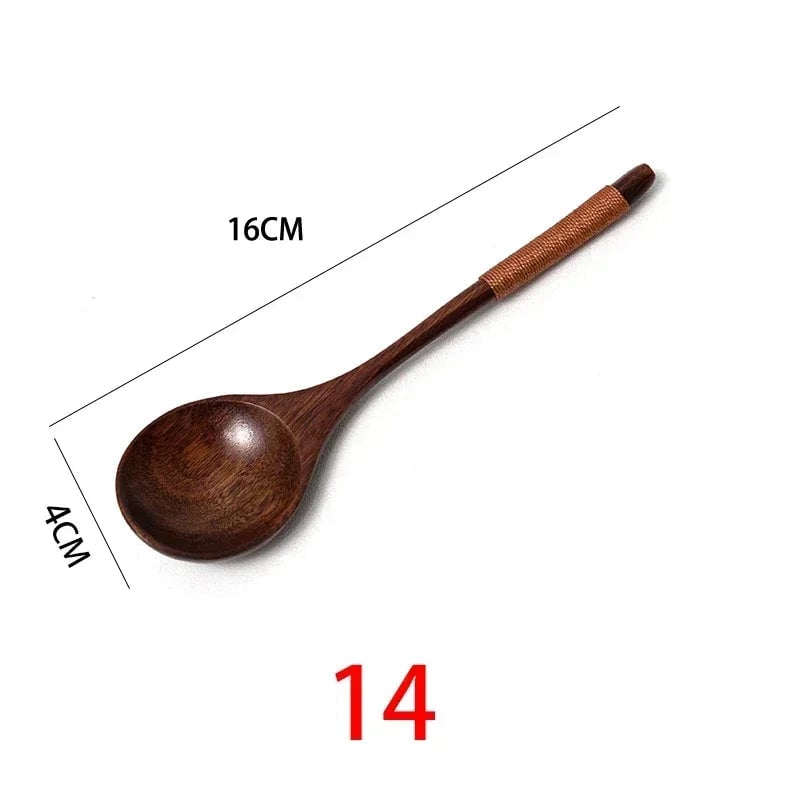 Natural Wooden Cooking Spoons - Multi-Purpose Kitchen Utensil Set