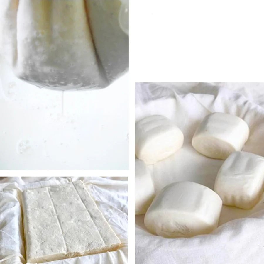 2-Pack Cotton Steamer Cloth - Curd Filter & Soybean Milk Strainer