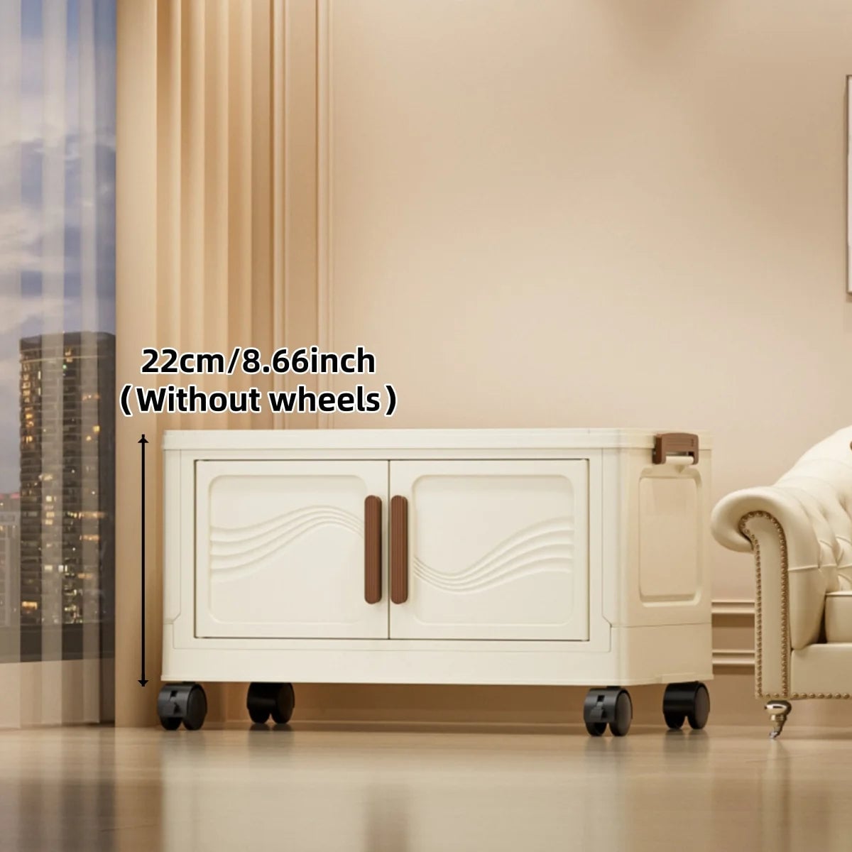 Foldable Storage Box Clear Door - Durable Organizer Clothes Books