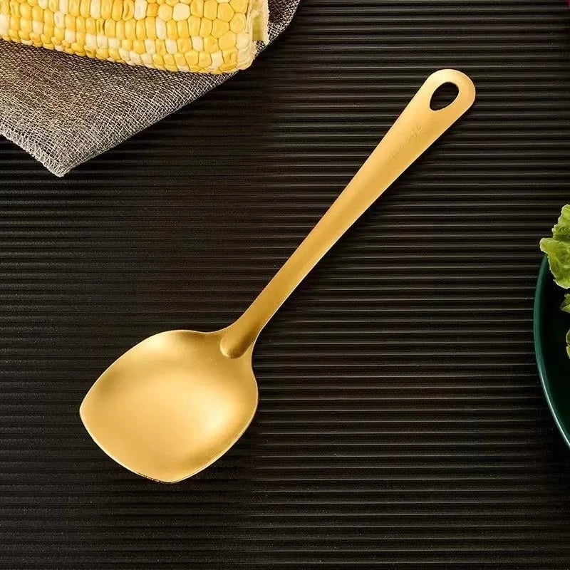 Korean Stainless Steel Kitchen Utensil Set - Spatula, Soup Spoon