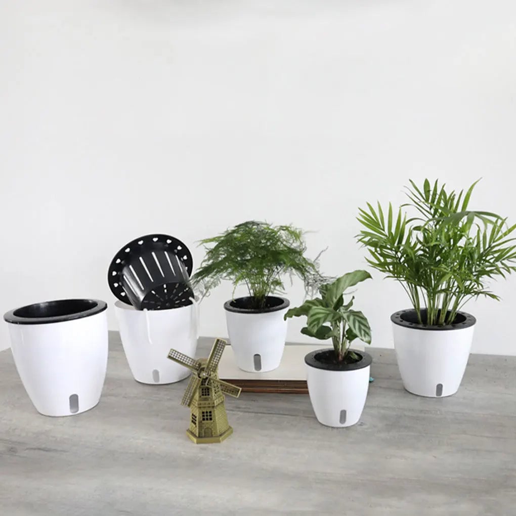 Self Watering Plant Pot - Durable Herb Vegetable Flower Planter