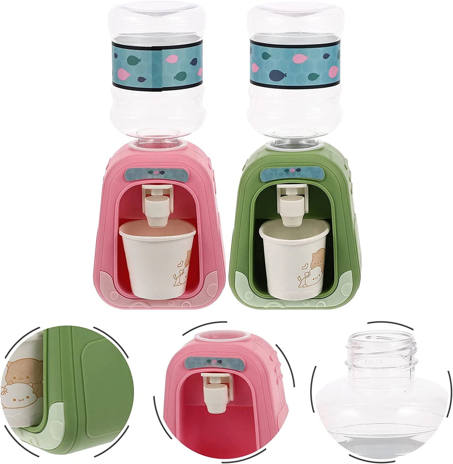 Mini Water Dispenser Toy - Kids Kitchen Pretend Play Set Gift