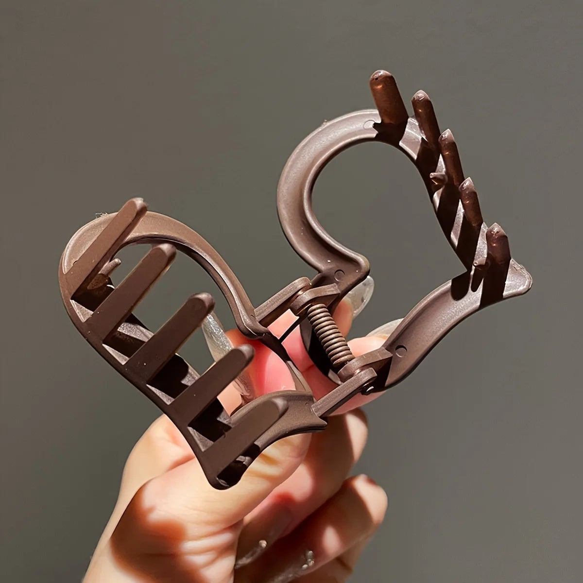 11PCS Frosted Shark Hair Clips Set - Women's Hair Claw Clamps