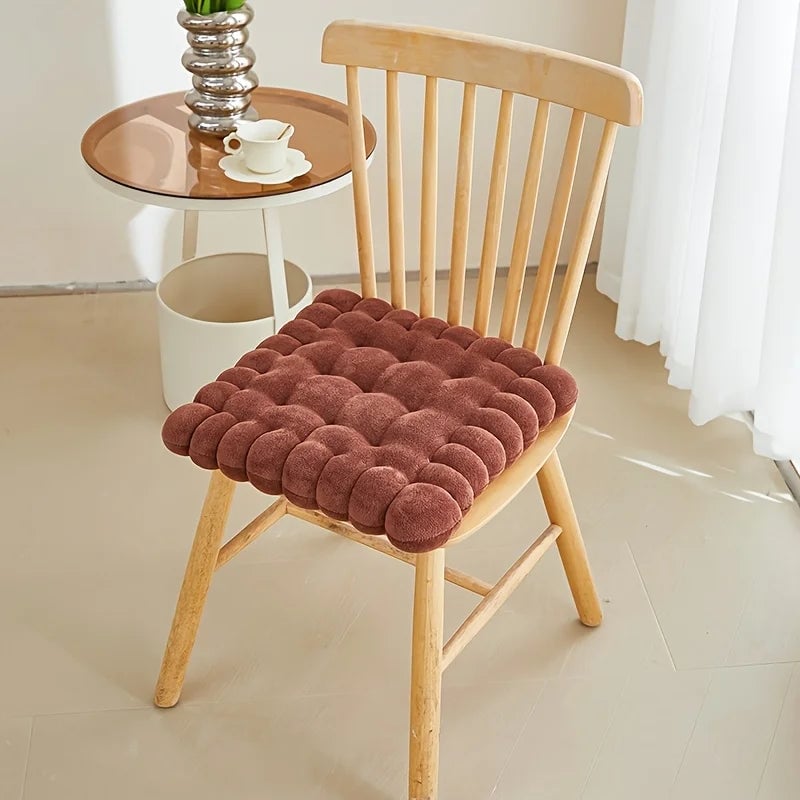 Large Biscuit Plush Cushion - Soft Cookie Shape Pillow Seat Pad