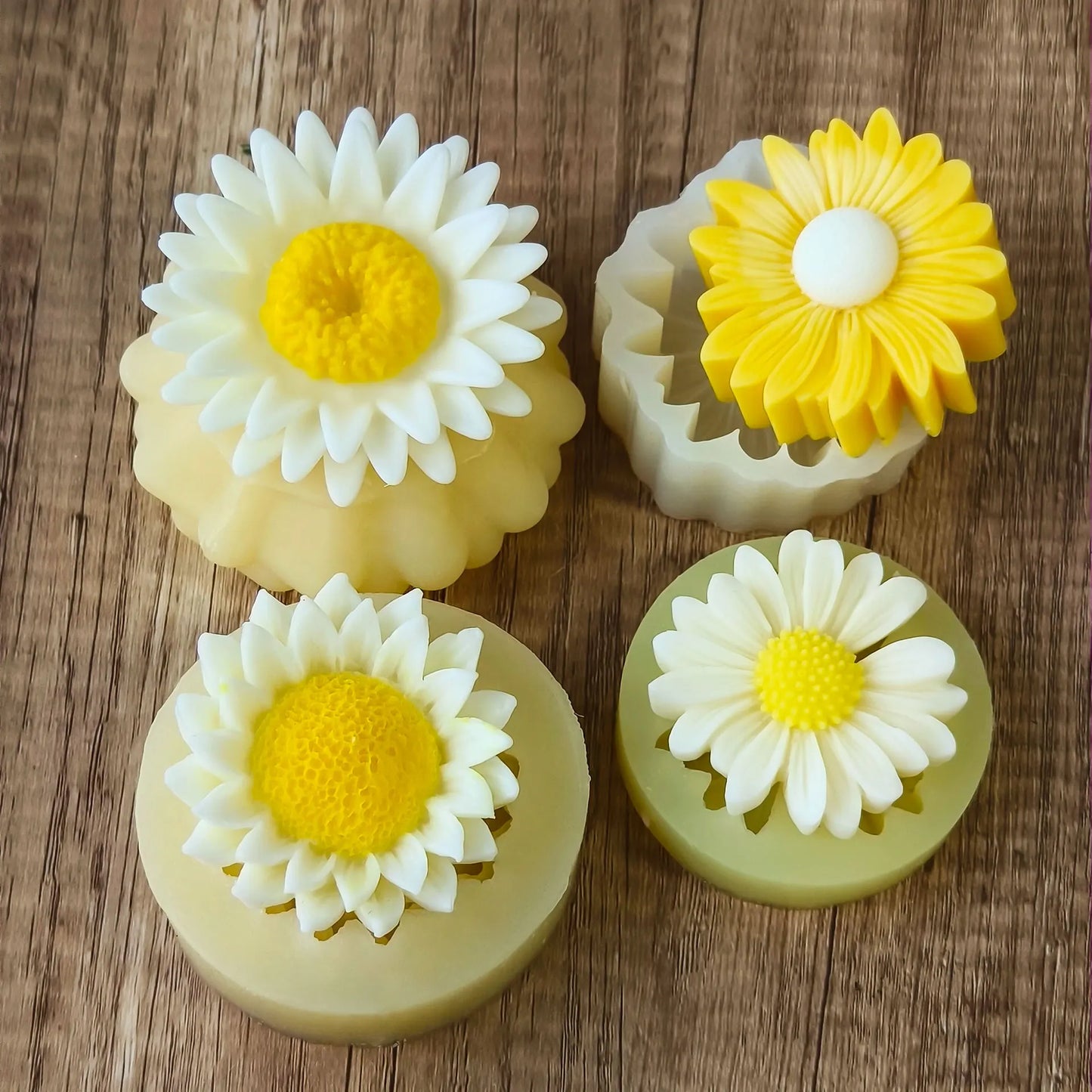 Handmade Daisy Sunflower Soap Plaster Diffuser Stone Mold DIY Kit