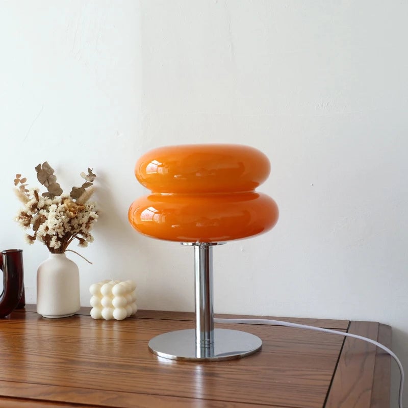 Macaron Glass Table Lamp - Trichromatic Dimming Eye Protection Light