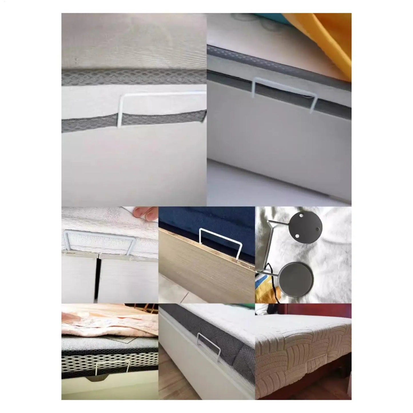 Metal Frame Mattress Slip Stopper - Easy Install Gripper Retainer