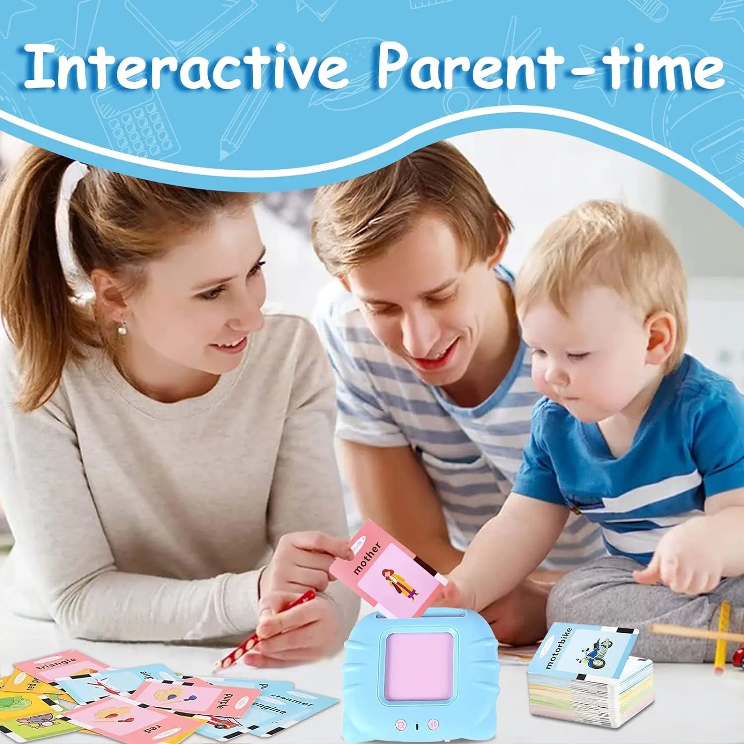 Multilingual Talking Flashcards Machine - English Spanish Italian Arabic