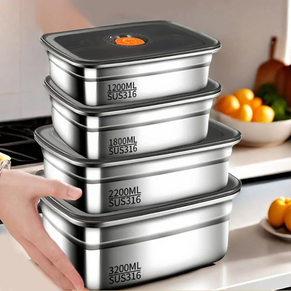 Stainless Steel Bento Box - Leak-proof Camping Lunch Container