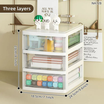 Clear Acrylic Drawer Organizer 2/3/4-Tier Storage Box Space-Saving