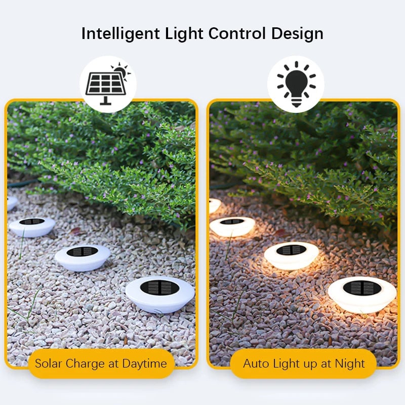 14 LED Solar Ground Lights Waterproof Outdoor Landscape Pathway