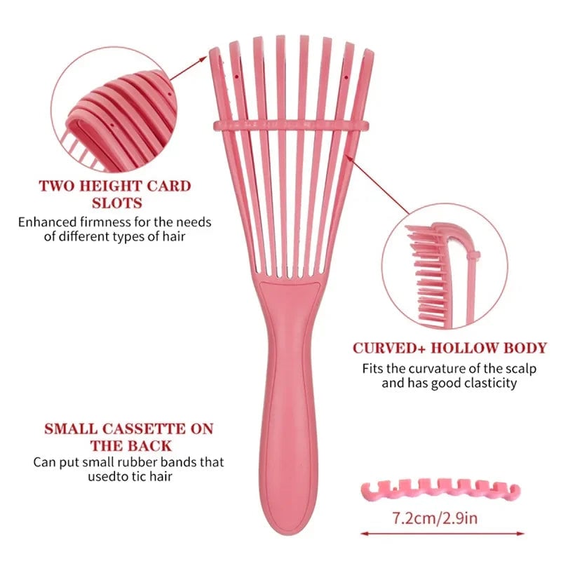 Scalp Exfoliating Massage Comb - Hair Care Tool for Curly Hair & Wigs